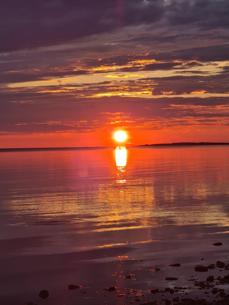Sonnenuntergang auf Saaremaa, Estland