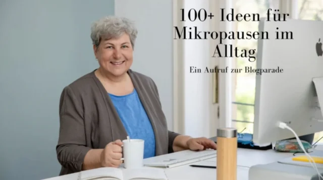 Es ist mal wieder Blogparadenzeit. Diesmal hat mein Thema etwas mit Mikropausen zu tun. Wer mich kennt weiß,  wie wichtig und unersetzlich ich sie finde. Lasst uns unsere Ideen zusammentragen und eine grosse gemeinsame Sammlung an möglichen Mikropausen erstellen. Schreibe einen Artikel darüber und kommentiere unter meinem Aufruf. Dort sind auch ein paar Anregungen, die du nutzen kannst, wenn du noch keine Ideen hast. Den Aufruf findest du natürlich auf meinem Blog (linl in bio).  #mikropausen #Stressmanagement #burnoutprävention #onlinearbeiten #onlinecoaching #bloggenmachtglücklich #thecontentsociety #onlinekurse #stressfalle #Zeitmanagement #Disziplin #todo